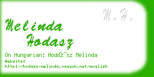 melinda hodasz business card